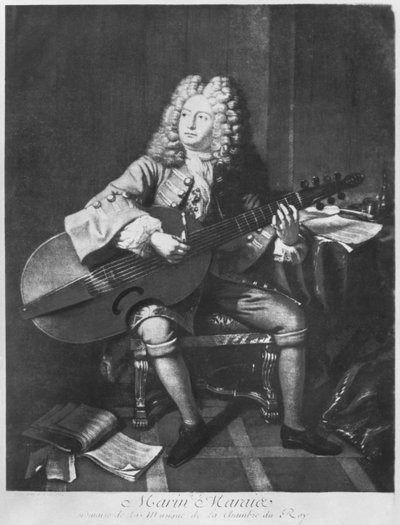 Marin Marais, 1704 by Andre Bouys